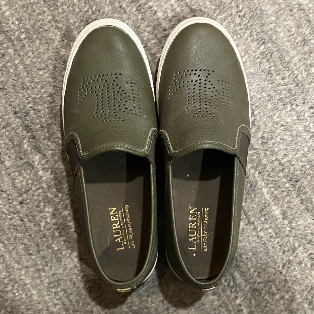 Polo Ralph Lauren Olive Slip-On Loafers